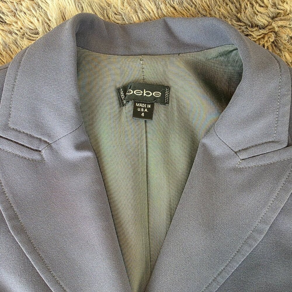 Bebe gray Suit Set with Pants 2 and Jacket 4 - Picture 5 of 9